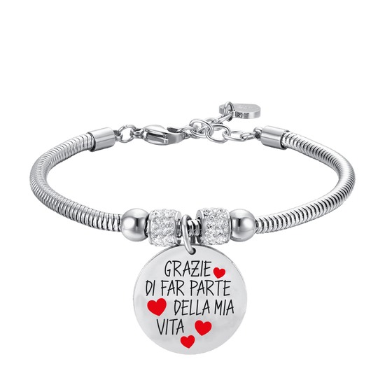 STEEL WOMEN'S BRACELET THANK YOU FOR BEING PART OF MY LIFE