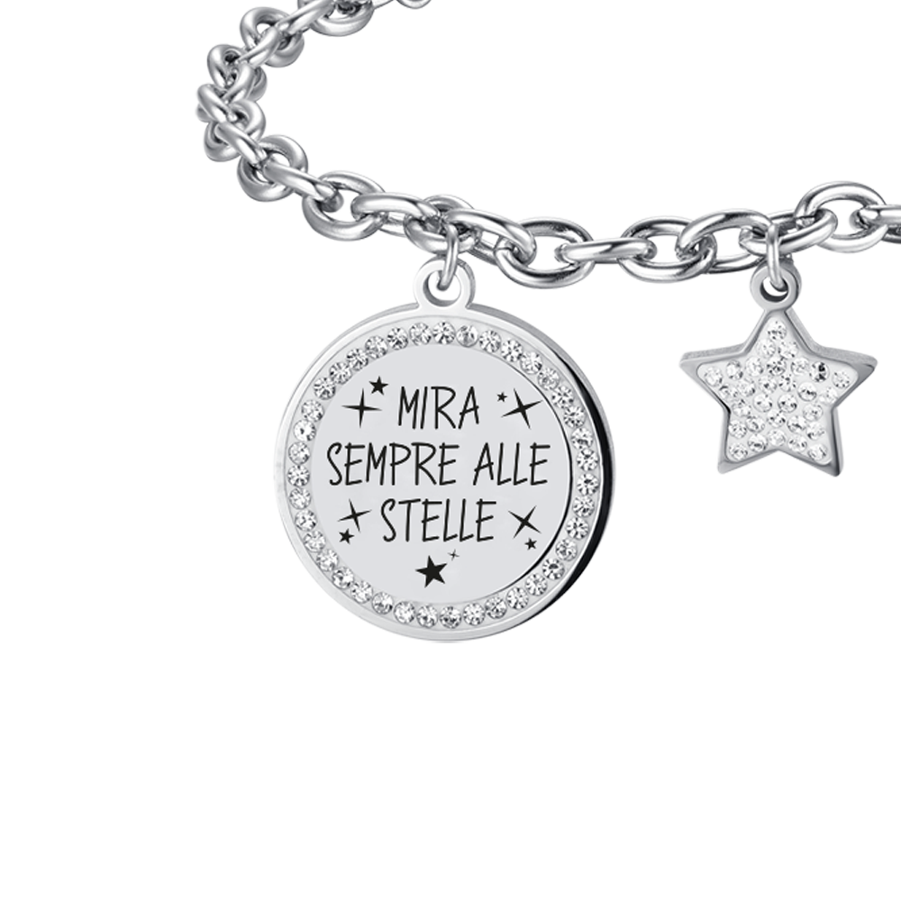 STEEL WOMEN'S BRACELET ALWAYS AIM FOR THE STARS