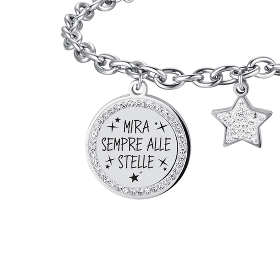 STEEL WOMEN'S BRACELET ALWAYS AIM FOR THE STARS