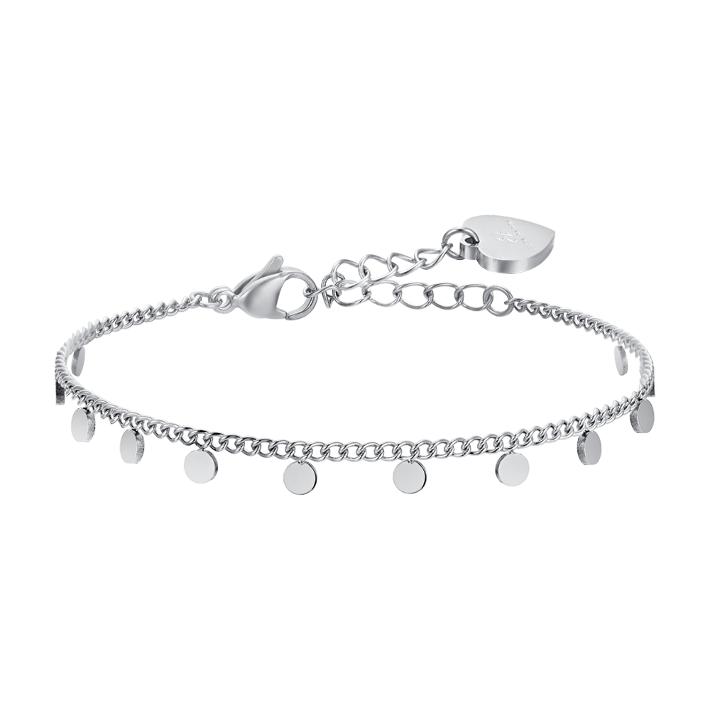 WOMEN'S STEEL BRACELET WITH CIRCLES