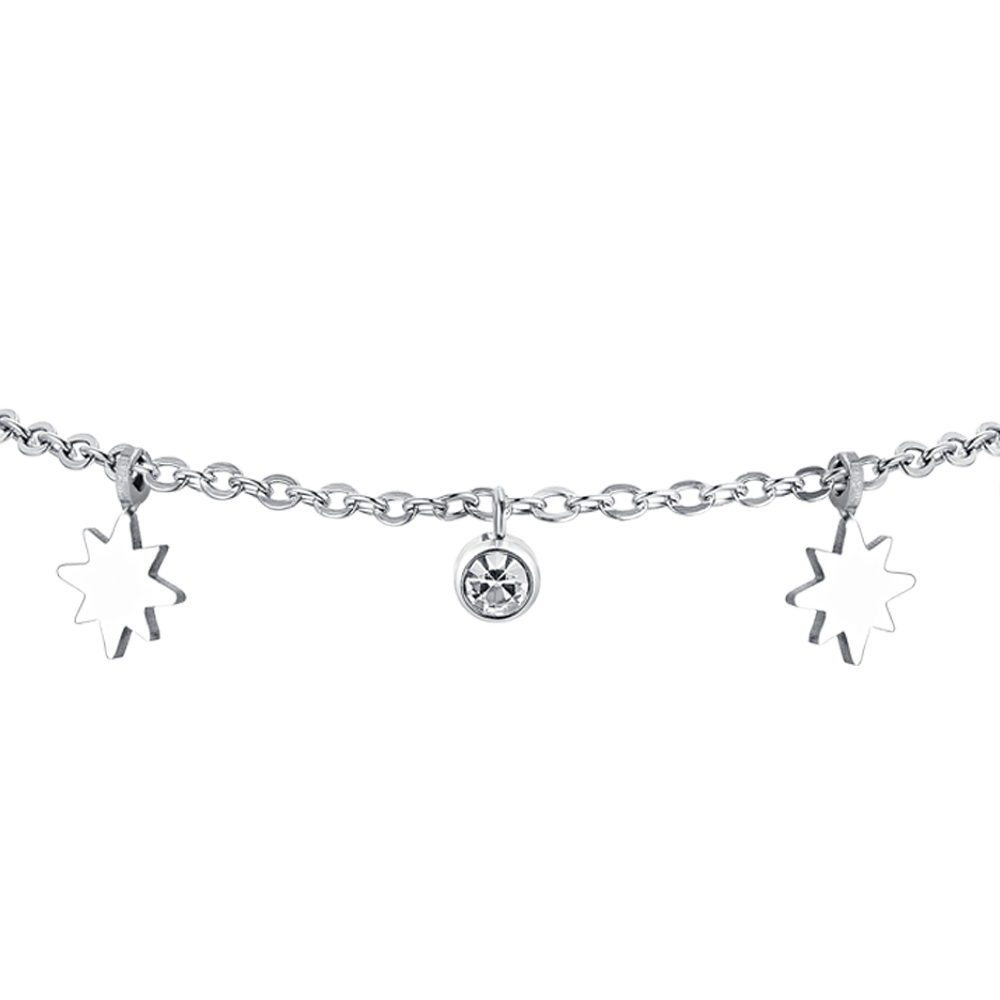 SISSI STAR STEEL WOMEN'S BRACELET WITH CRYSTALS