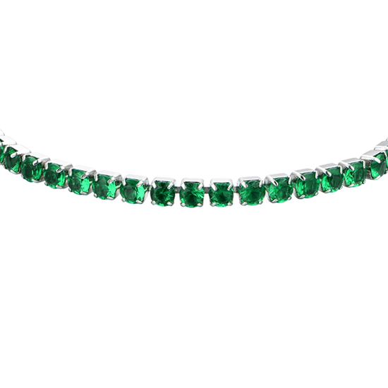 Upload image to Gallery WOMEN'S TENNIS BRACELET GREEN CRYSTALS
