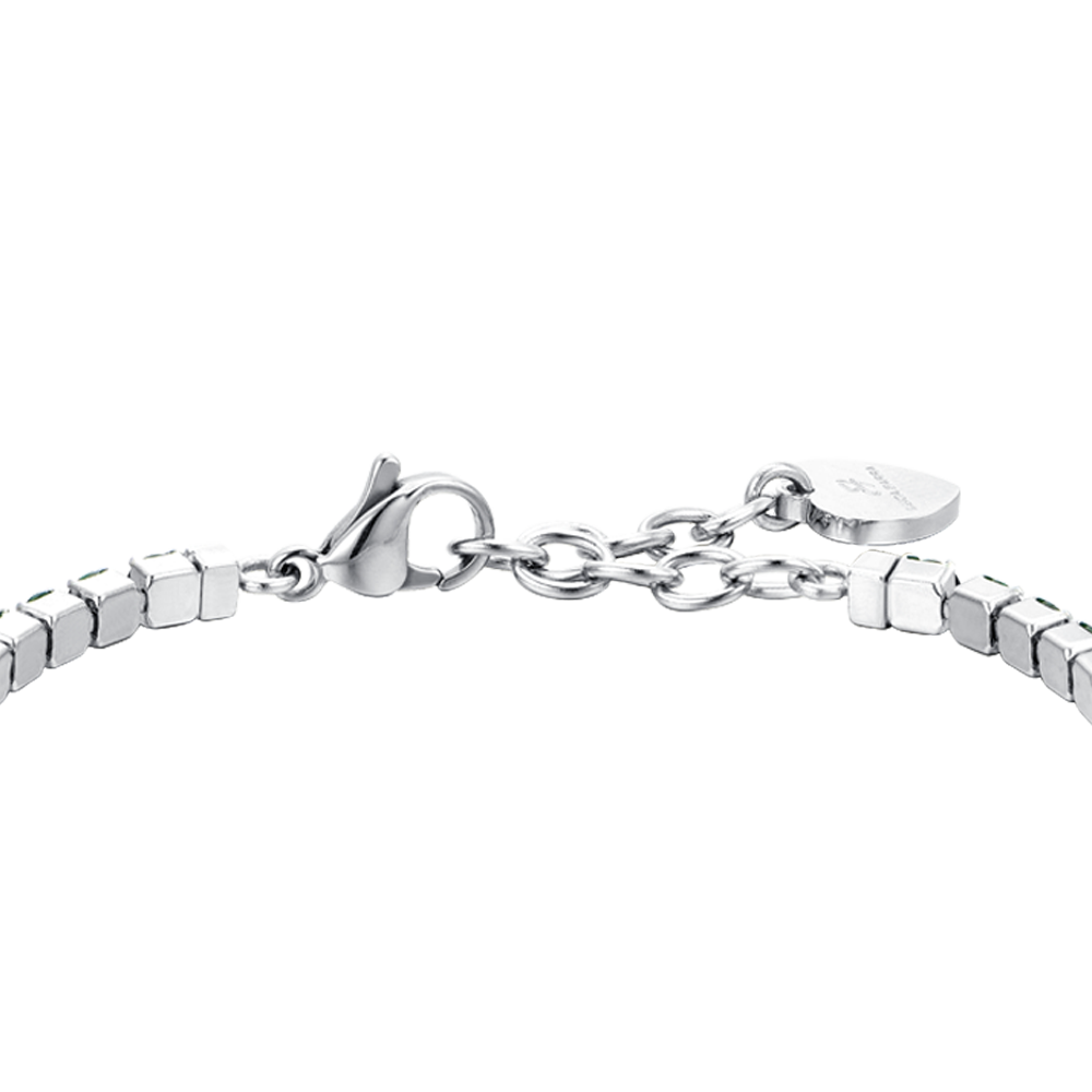 GREEN CRYSTALS WOMEN'S TENNIS BRACELET