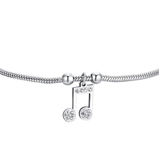 WOMEN'S STEEL BRACELET WITH MUSICAL NOTE