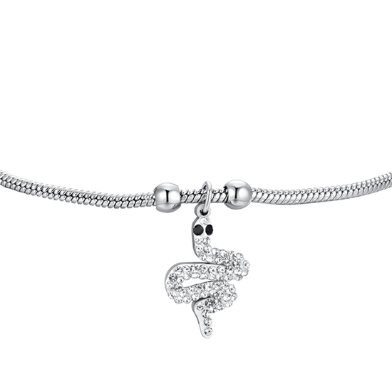 WOMEN'S STEEL BRACELET WITH SNAKE