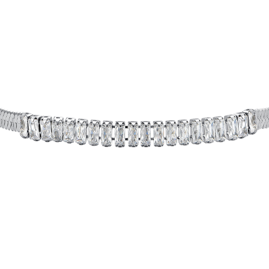 WHITE ZIRCONIA STEEL WOMEN'S BRACELET