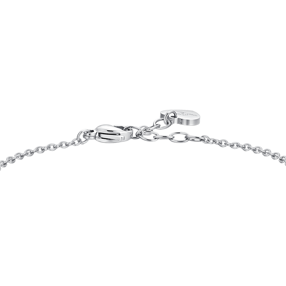 PINK CRYSTAL STEEL WOMEN'S BRACELET