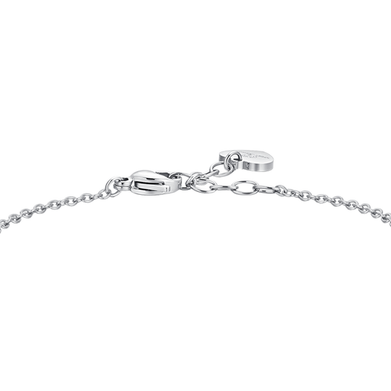 PINK CRYSTAL STEEL WOMEN'S BRACELET
