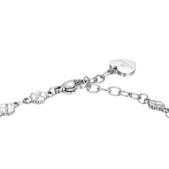Carica immagine nella Galleria BRACCIALE DONNA IN ACCIAIO QUADRIFOGLI
