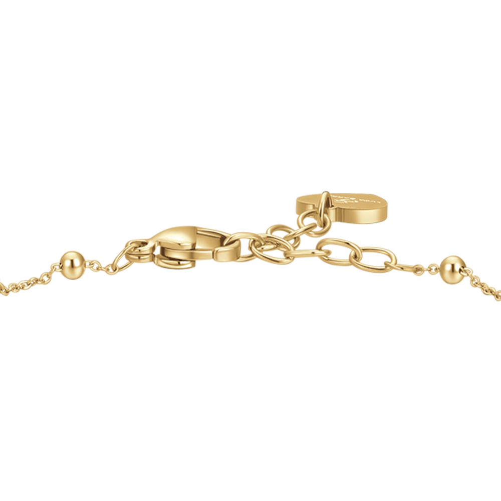 BRACCIALE DONNA IN ACCIAIO CON SFERE IP GOLD