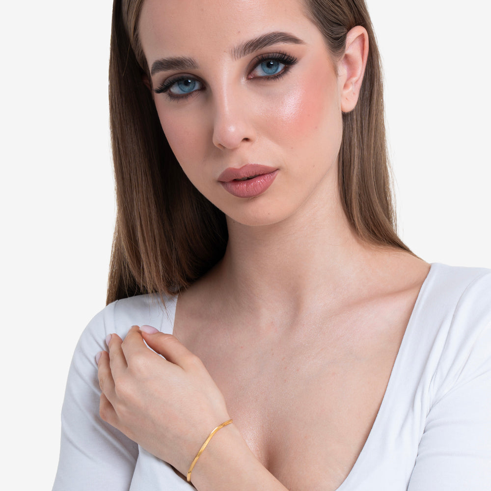 BRACCIALE DONNA IN ACCIAIO IP GOLD