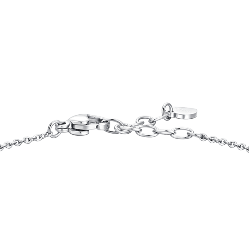 BRACCIALE DONNA IN ACCIAIO CON ZIRCONI BIANCHI