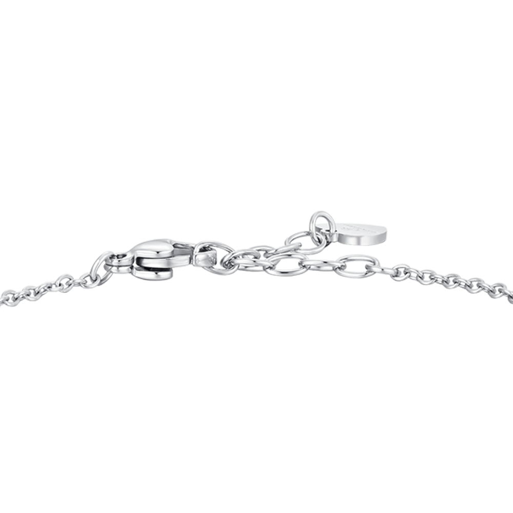 BRACCIALE DONNA IN ACCIAIO CON ZIRCONI VIOLA