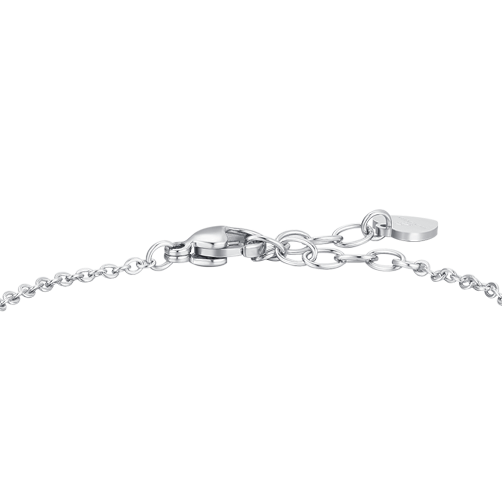 BRACCIALE DONNA IN ACCIAIO, LUNA CON ZIRCONE BIANCO E STELLE