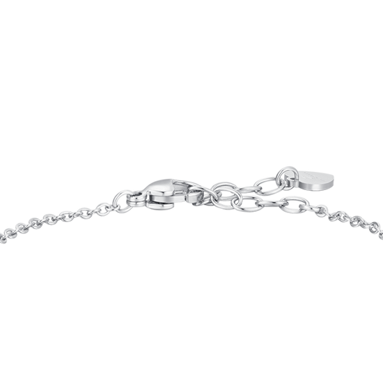 BRACCIALE DONNA IN ACCIAIO, LUNA CON ZIRCONE BIANCO E STELLE IP ROSE