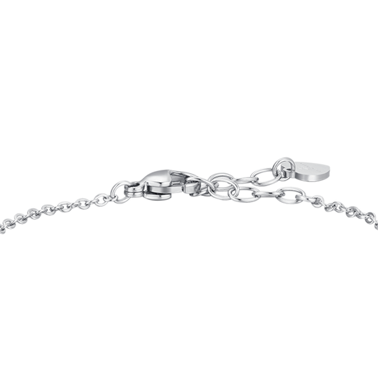 BRACCIALE DONNA IN ACCIAIO, STELLA CON ZIRCONE BIANCO, LUNE E STELLE