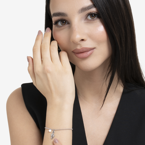 Carica immagine nella Galleria BRACCIALE DONNA IN ACCIAIO CON NOTA MUSICALE E ZIRCONE BIANCO
