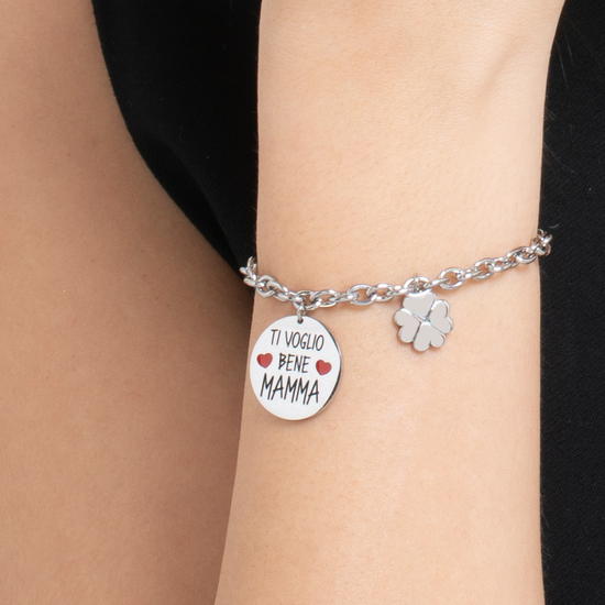 STEEL WOMEN'S BRACELET I LOVE YOU MOM