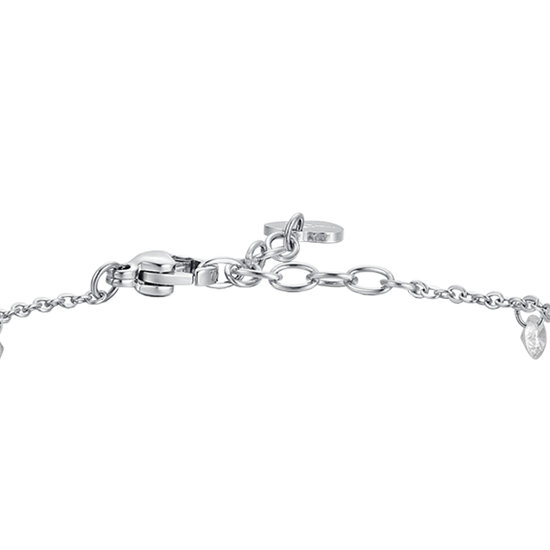 BRACCIALE DONNA IN ACCIAIO CON ZIRCONI BIANCHI