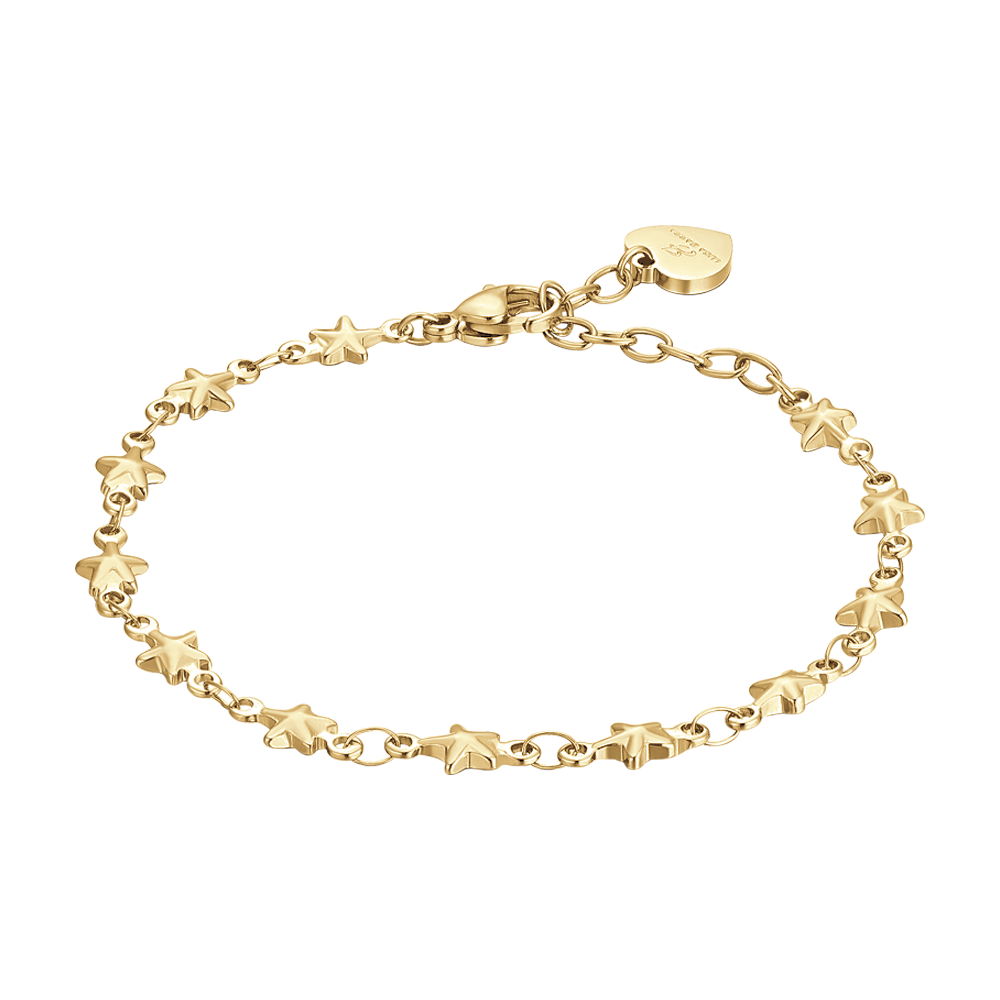 IP GOLD STEEL WOMEN'S BRACELET WITH STARS