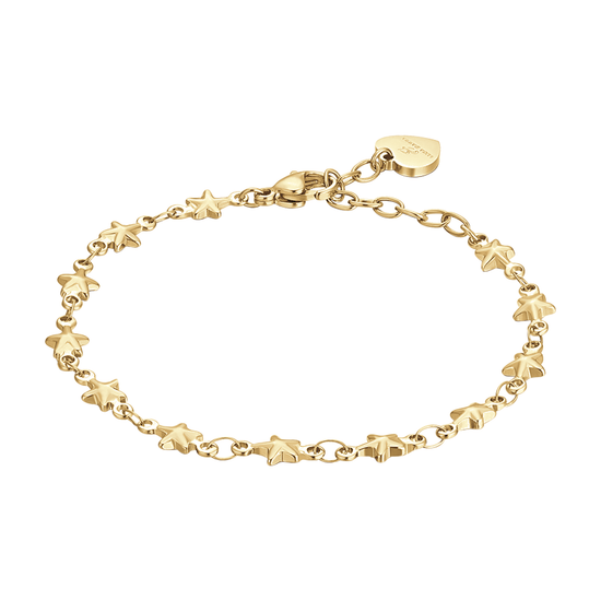 IP GOLD STEEL WOMEN'S BRACELET WITH STARS
