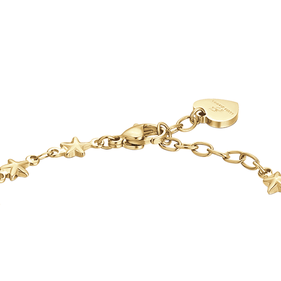 IP GOLD STEEL WOMEN'S BRACELET WITH STARS