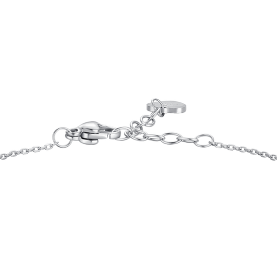 BRACCIALE DONNA IN ACCIAIO CON PENDENTE FARFALLA ED ALI ZIRCONE BIANCO