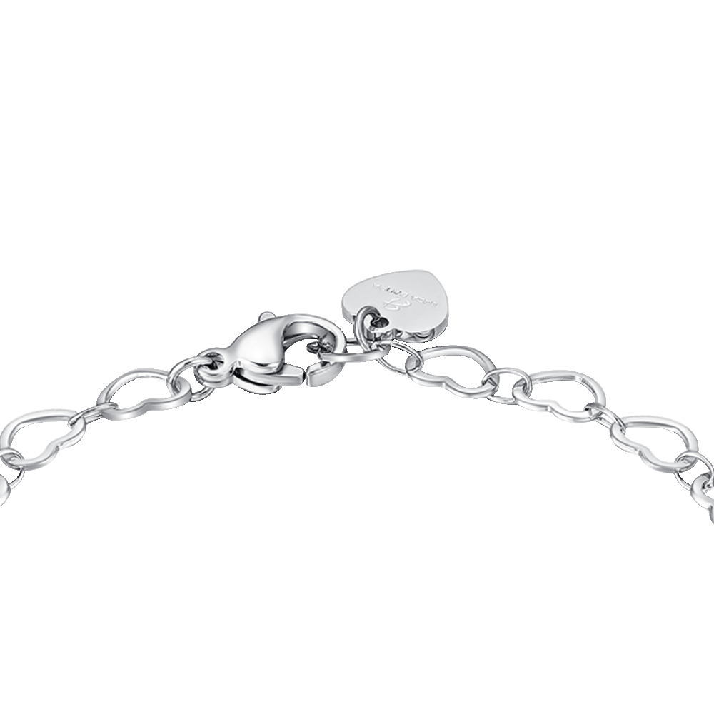 WOMAN STEEL BRACELET WITH HEARTS