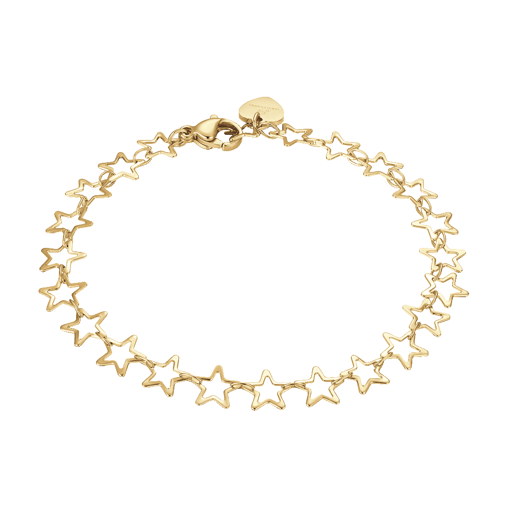 IP GOLD STEEL WOMEN'S BRACELET WITH STARS