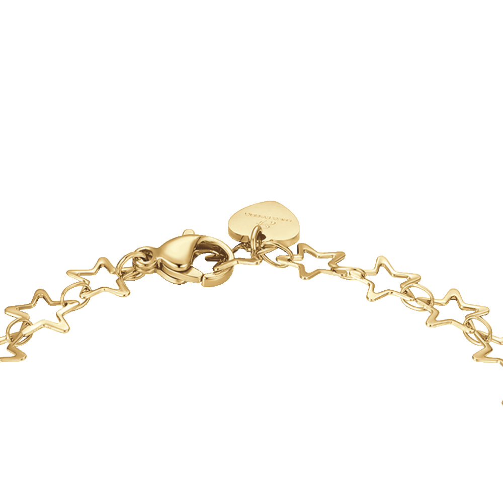 IP GOLD STEEL WOMEN'S BRACELET WITH STARS