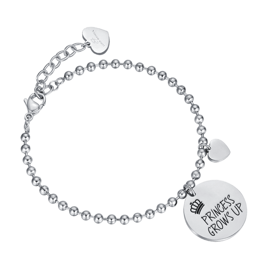 BRACCIALE DONNA IN ACCIAIO PRINCESS GROWS UP Luca Barra