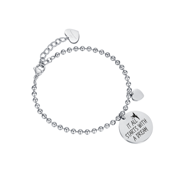 "IT ALL STARTS WITH A DREAM" STEEL BRACELET