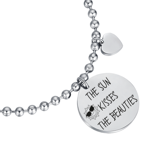 WOMEN'S STEEL BRACELET THE SUN KISSES THE BEAUTIES