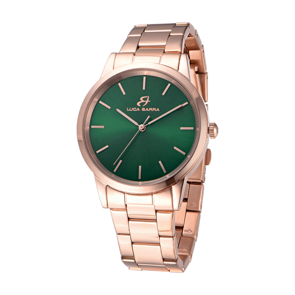 MEN'S GOLD STEEL CASE WATCH WITH GOLD DIAL GOLD STEEL CASE