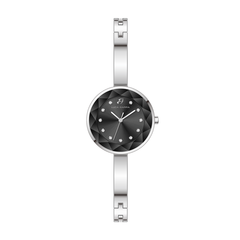 BLACK DIAL STEEL LADIES WATCH