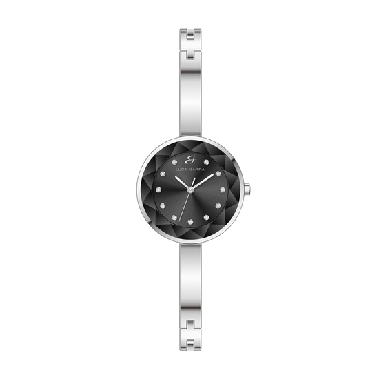 BLACK DIAL STEEL LADIES WATCH