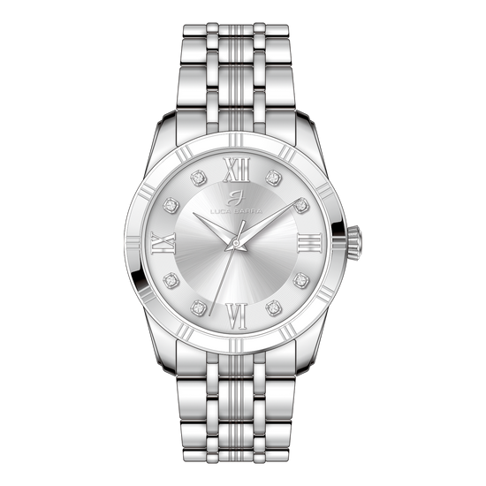 OROLOGIO DONNA IN ACCIAIO CON QUADRANTE BIANCO