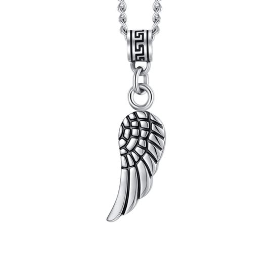 COLLANA UOMO IN ACCIAIO CON ALA