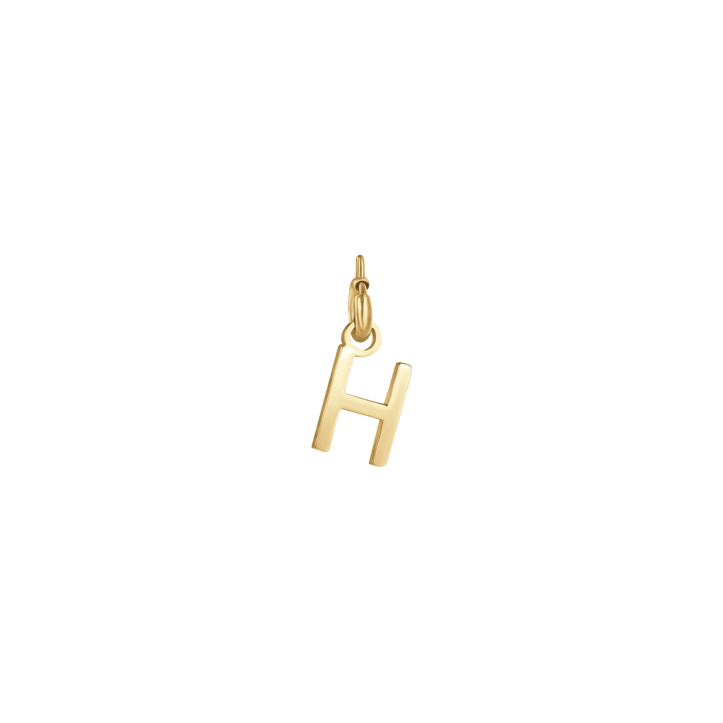 GOLD STEEL LETTER G CHARM