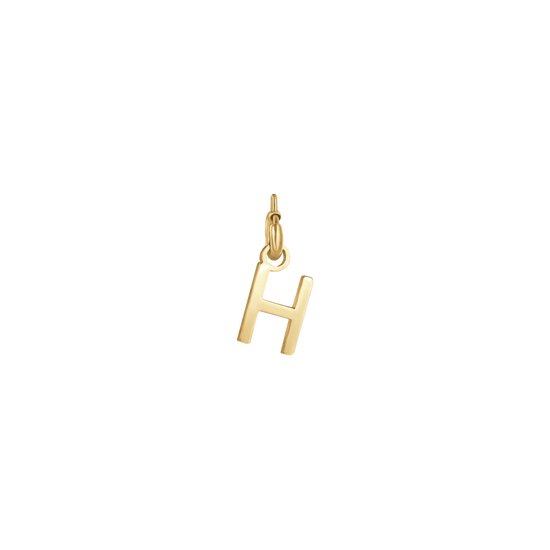 GOLD STEEL LETTER G CHARM
