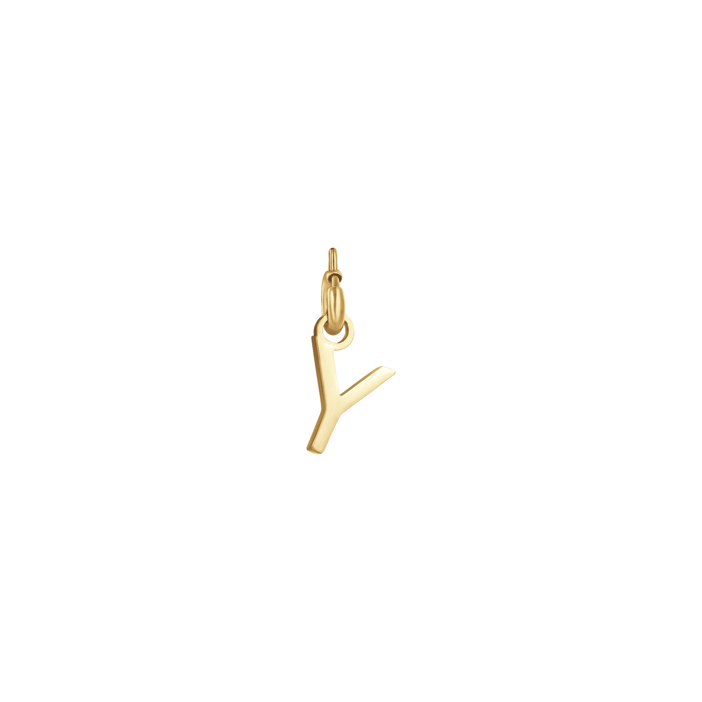 GOLD STEEL LETTER G CHARM