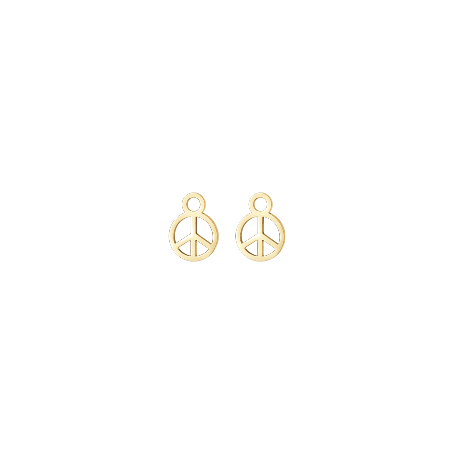 STEEL PEACE SYMBOL CHARM