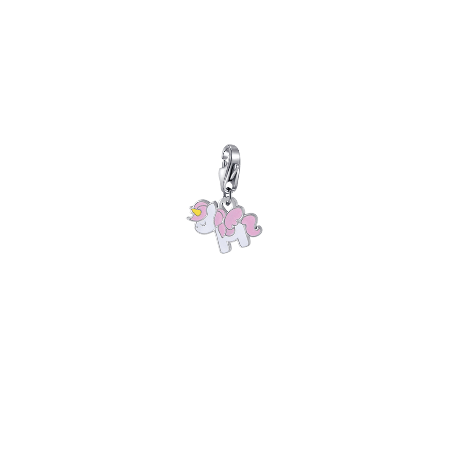 CHARM UNICORNO IN ACCIAIO IP GOLD CON SMALTO