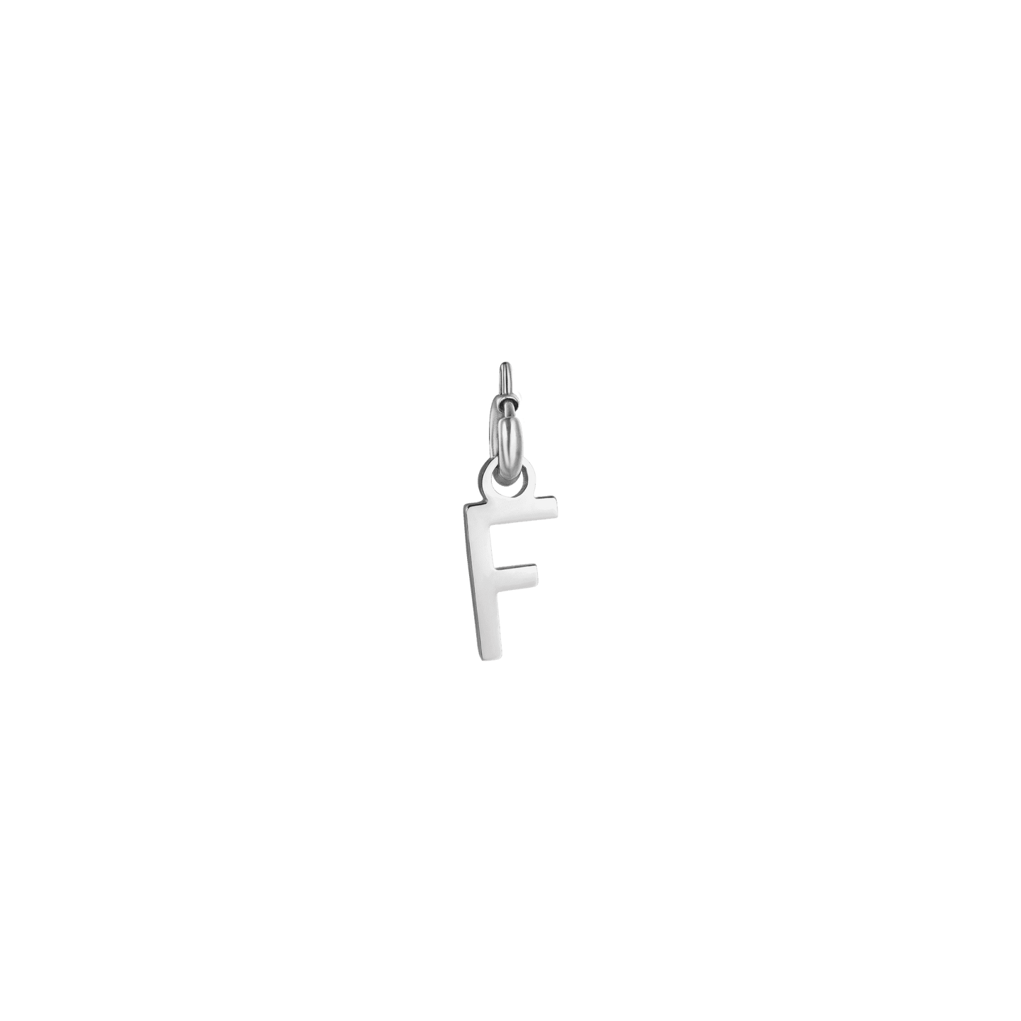 STEEL LETTER CHARM