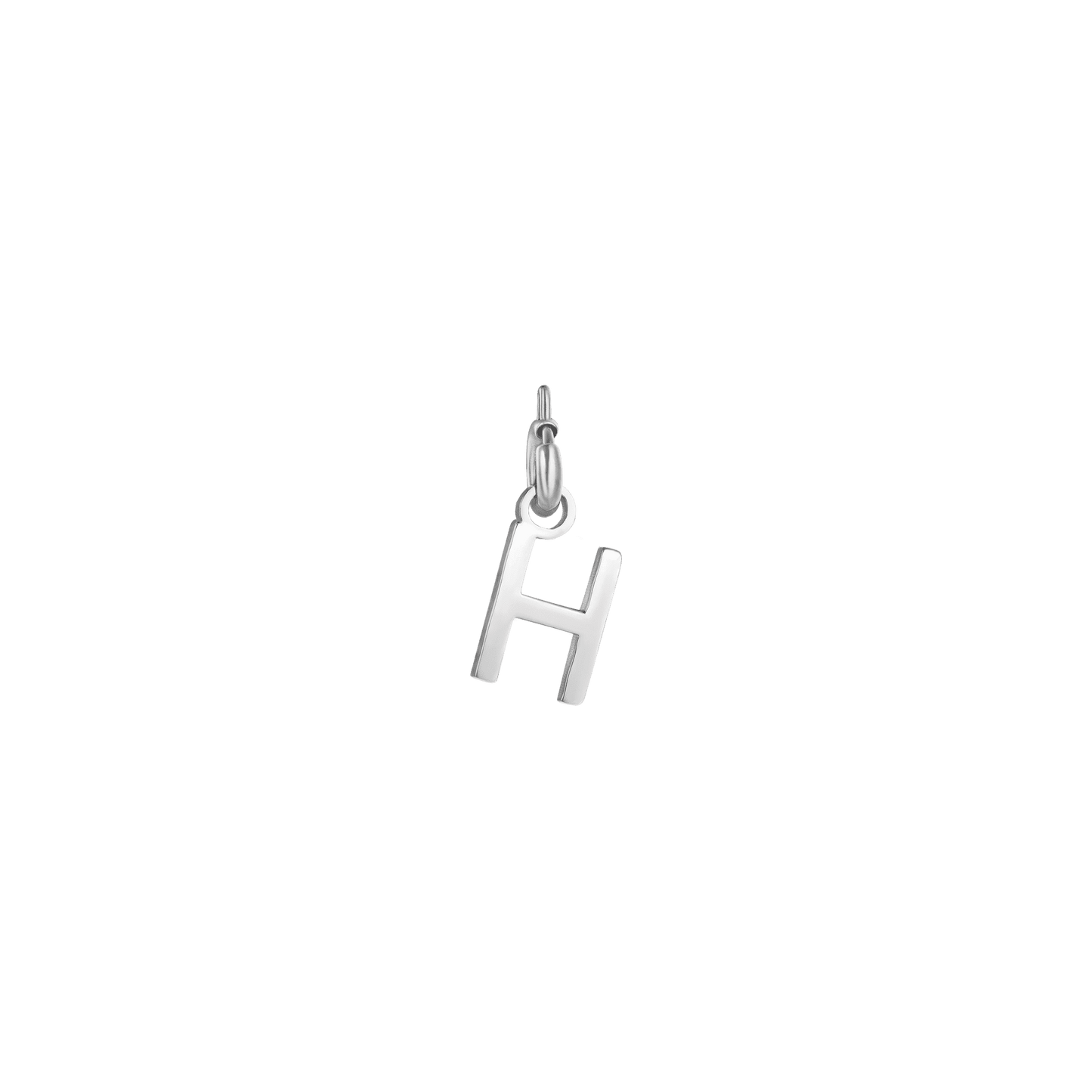 STEEL LETTER CHARM