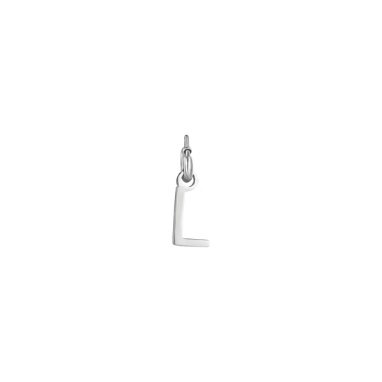 STEEL LETTER CHARM