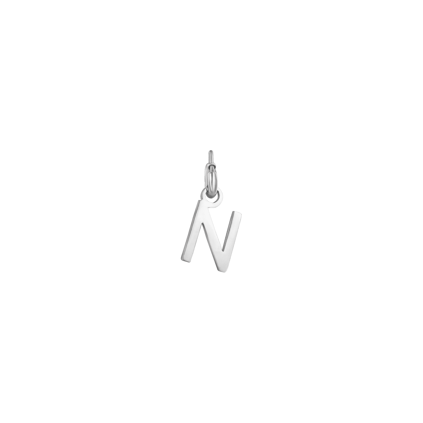 STEEL LETTER CHARM