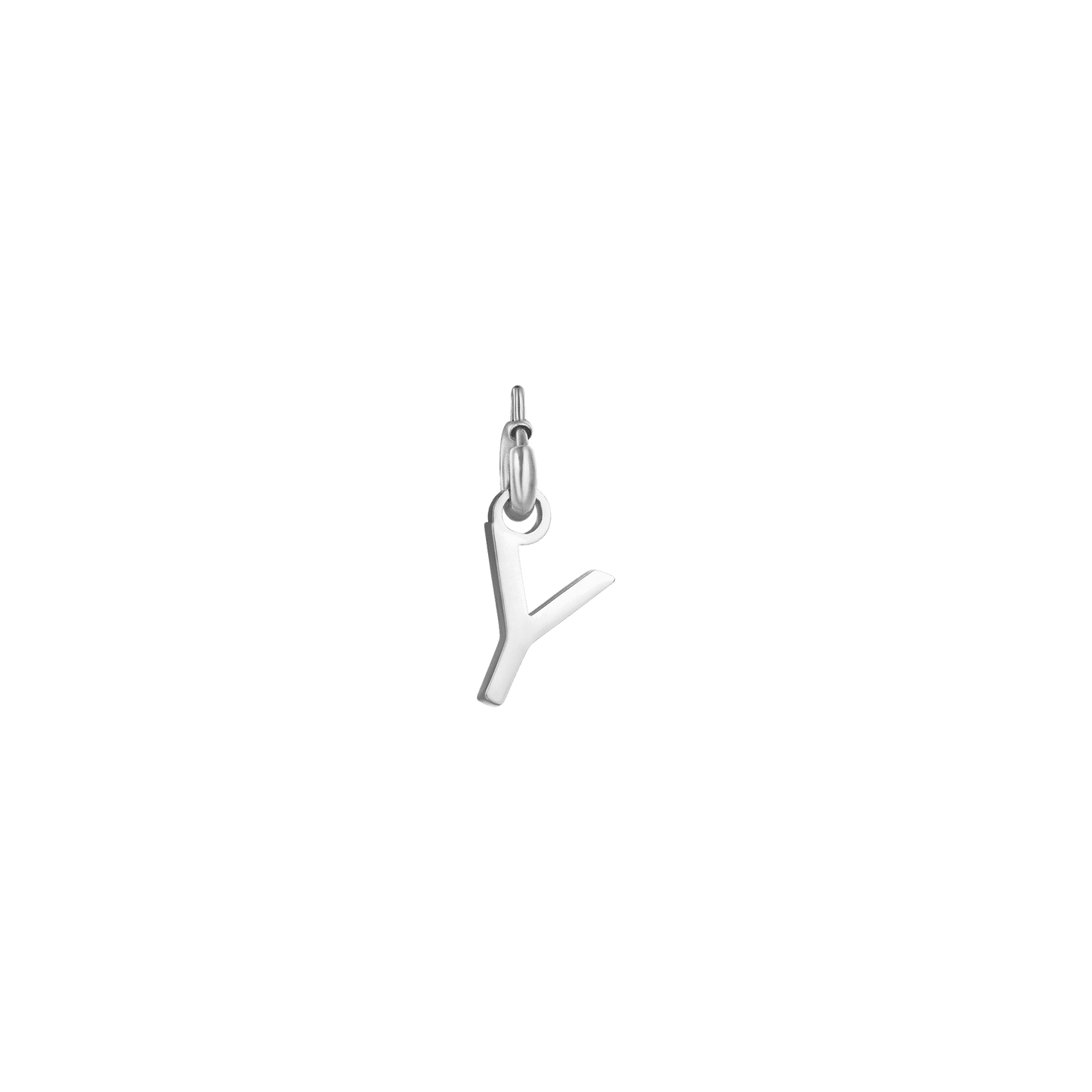 STEEL LETTER CHARM