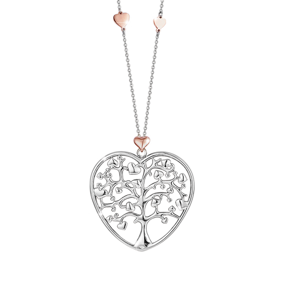 STEEL NECKLACE WITH BIG HEART Luca Barra