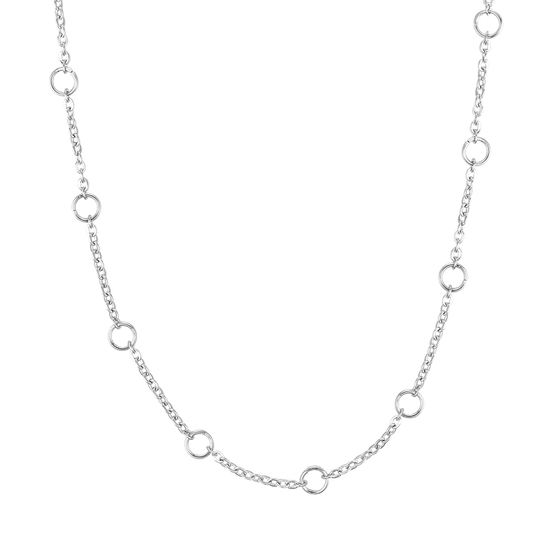 WOMAN'S NECKLACE IN STEEL FOR CHARMS WITH MOSCHET Luca Barra